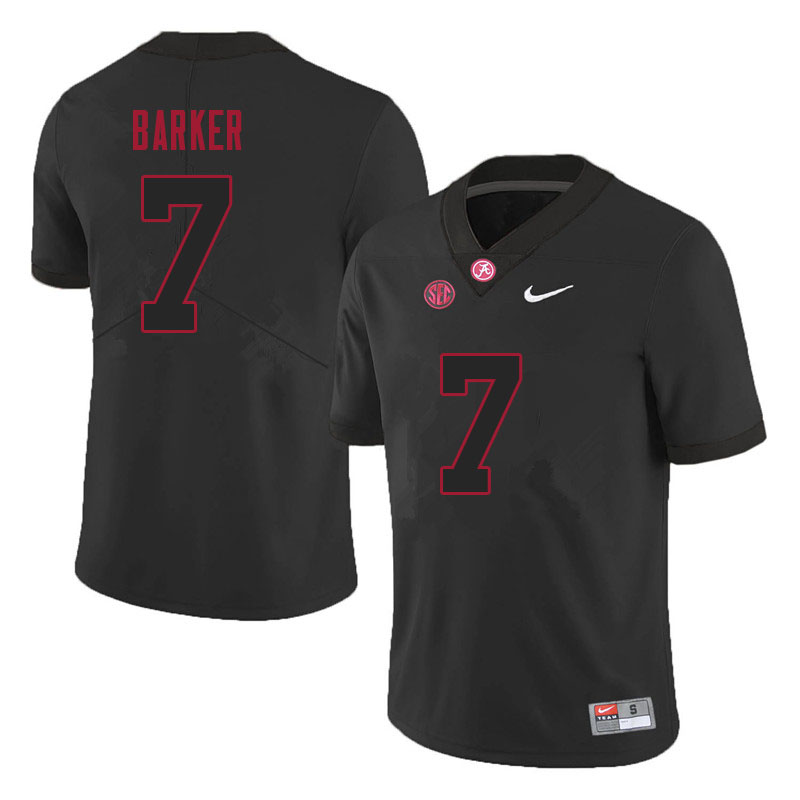 Men #7 Braxton Barker Alabama Crimson Tide College Football Jerseys Sale-Black